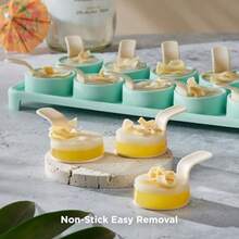 Rabbit Jelly Shots - Molde comestible para cocteles de silicona con cucharas reutilizables incluye recetas de coctel hace 14 chupitos de gelatina 14.5 x 1.5 x 5.3 pulgadas - Varioscolores - Ver 6