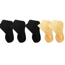 chuanwa（2） 5双装高品质时尚玫瑰蕾丝女士短袜，透气柔软夏季短袜 - 彩色 - 查看 8