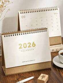 1 Peça, Este Calendário de Mesa 2026 (Período: Novembro de 2025 a Dezembro de 2026) é um planejador e calendário de memorandos simples, porém sofisticado, para uso de estudantes e escritório. Ele apresenta abas mensais, layout diário e citações inspiradoras. Seu design de virada de página única o torna adequado para uso em casa, escritório e diversos locais de trabalho. - Multicolorido - Visão 2