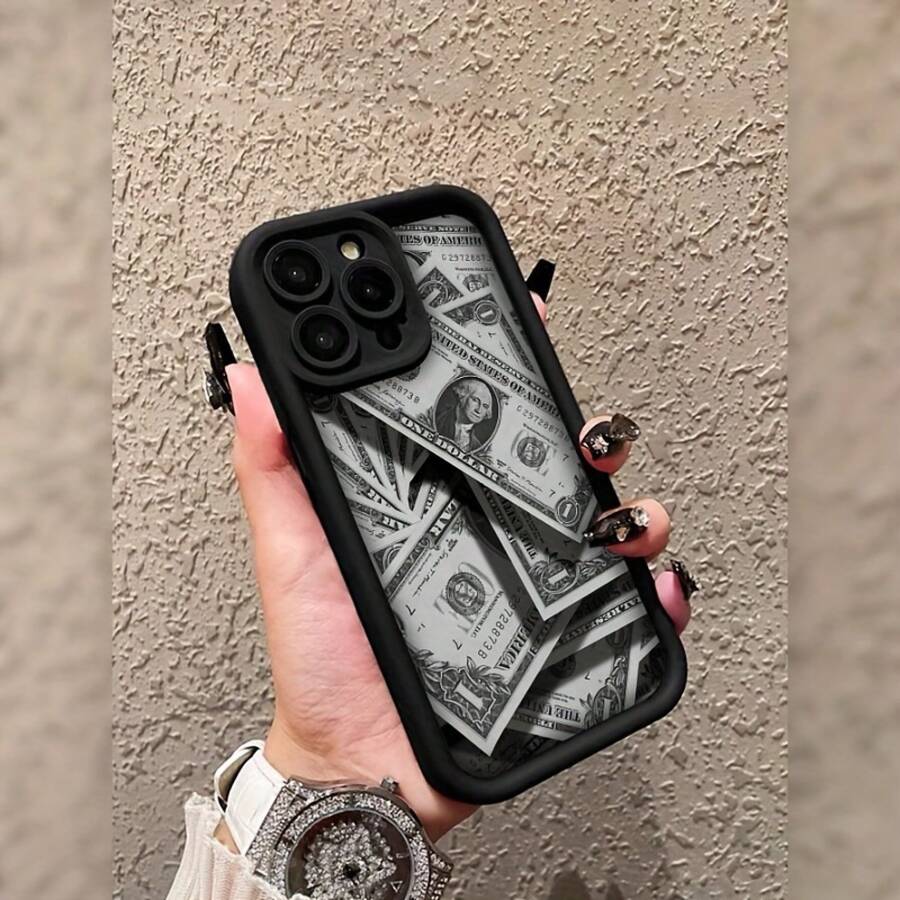 Funda para teléfono compatible con iPhone 17 aire/16/15/14/13/12/11. Profesional máximo 14/15/16 Además, 16E, 12/13mini, X/XS/XR/XSMax, compatible con Samsung Galaxy. A03/A03S/A04/A04E/A05/A05S/A06/A12/A13/A15/A16/A21S/A24/A25/A32/A34/A35/A54/A55, S20/S21/S22/S23/S24 FE/Plus/Ultra, F15, M35/M55, Note20/Note20Ultra Funda para teléfono, carcasa suave de TPU, protección total antideslizante y anti-caída, serie Sky Eye, carcasa suave de TPU, estilo coreano minimalista - Negro - Ver 1