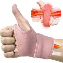 1pc Wrist Brace, Comfortable Adjustable Wrist Support, Suitable For Arthritis And Tendinitis, Compression Wrap Helps Relieve Pain, Fits Both Left And Right Hands - Black - View 9