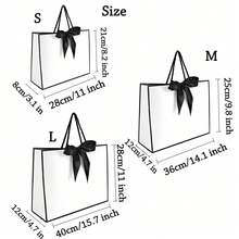 1-10pcs Customized Name Gift Bags With Ribbon Bow, Ribbon Cord Gift Bags, Valentine's Day Decor And Valentine's Day Gift Bags, Customized Groomsman Bridesmaid Wedding Party Gift Bags, Party Favor Bags, Gift Box Alternatives, Thank You, Birthday, Gift, Valentine's Day, Wedding, Mother's Day, Father's Day, Anniversary, Party, Housewarming, Engagement, Bridesmaid Gift Bags, Personalized Gifts, Wedding Party Favors, Home & Living - Multicolor - View 9