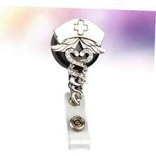 COHEALI Porta Credencial Clip Telescpico Metal Para Eventos Para y Colegas - blanco - Ver 5