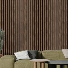 Adhesive Wallpaper With Rustic Oak Wood Ribbed Pattern And Thin Strips - Multicolored 27 - View 1