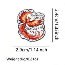 这款凤凰珐琅胸针可作为翻领别针、徽章、背包装饰或珠宝礼品佩戴。它以凤凰为主题设计，适合圣诞节、情人节、婚礼和生日派对等场合，是送给女性的绝佳礼物。