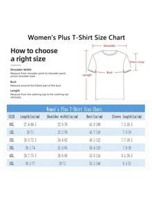 Beautiful Disaster 1 Pcs 220g Women's Plus Size T-Shirt Funny Oversized Graphic Short Sleeve Tee Novelty 100%  Polyester Shirt Casual Crew Neck Top - 黑色 - 查看 6