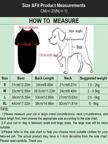1件可爱时尚宠物狗休闲套装，撞色格子/彩色条纹/简约设计短袖格子衬衫，适合泰迪犬/贵宾犬等小型犬，春/夏/秋季皆宜。 - 彩色 - 查看 3