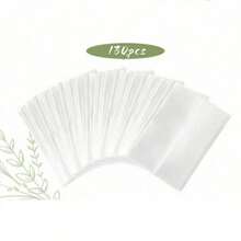 130pcs Kraft Paper Envelopes, Pre-Folded Kraft Paper Envelope Liners, Suitable For 5x7 Inch Invitations, Clear Unprinted Wedding Invitation Envelopes, Suitable For Weddings, Baby Showers, Birthday Invitations - Transparent - View 10