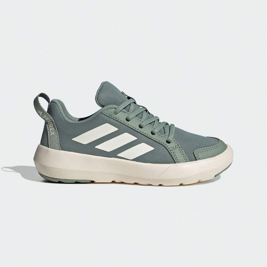 Adidas Children's Fashionable Versatile Outdoor Casual Sports Shoes JS0733 - Silver-gray Green/pink-white - View 1