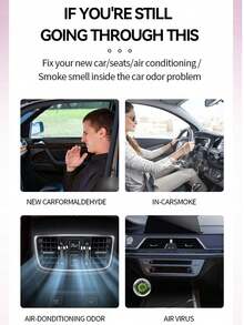 1pc Car Air Freshener Hanging Aromatherapy Diffuser, Suitable For Valentine's Day, Anniversary, With Deodorizing, Air Refreshing, Aromatherapy Essential Oil, Car Essential Accessory, Car Deodorizing Aromatherapy Accessory, Suitable For Car And Home Use, Car Air Freshener. Valentine's Day Gift, Boyfriend Gift - Multicolor - View 7