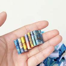 12件套娃娃屋家具配件，空白迷你书模型，BJD场景摄影道具 - 彩色 - 查看 8