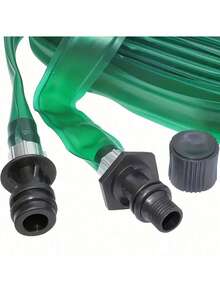 3-30m Green Flexible PVC Garden Hose, Leak-Proof, Suitable For Trampoline Cooling/Garden/Lawn Watering - Green - View 10