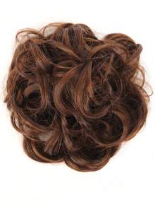 Synthetic Women's Messy Buns, Buns, Rubber Bands, Hair Bands, Caterpillar-Like Wigs - Multicolor - View 15