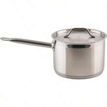 Winware Stainless Steel 4.5 Quart Sauce Pan with Cover - Multicolor - Ver 1