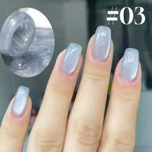 MISS MIANEL 黑色指甲油冬季熱銷款 白色亮面玻璃珠 8色月光貓眼凝膠指甲油 2026新款美白粉色藍色指甲油 藍色美甲 適用於手指甲與腳趾甲 法式美甲 適合沙龍與DIY使用 紫色綠色可愛美甲 - 彩色 - 查看 19
