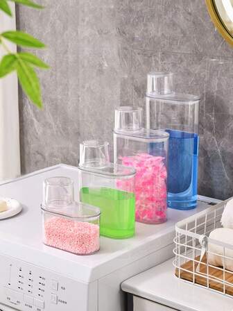 1 st dispenser för flytande tvättmedel och sköljmedel, tvättmedelsdispenser, tvättmedelsförvaringslåda, tvättmedelsdispenser