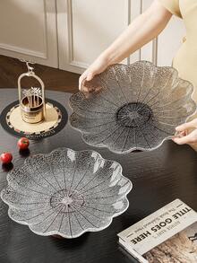 Fruit Plate With High Appearance Living Room Dried Fruit Plate With Glacier Pattern Fruit Plate Dining Table Bone Plate Cake Snacks Place Plate - Multicolor - View 11