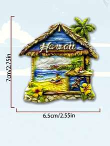 1 chiếc nam châm tủ lạnh 3D hình hoàng hôn Hawaii và Los Angeles, quà lưu niệm du lịch, trang trí nhà cửa, nhãn dán nam châm dán tủ lạnh. - Nhiều màu - Xem 6