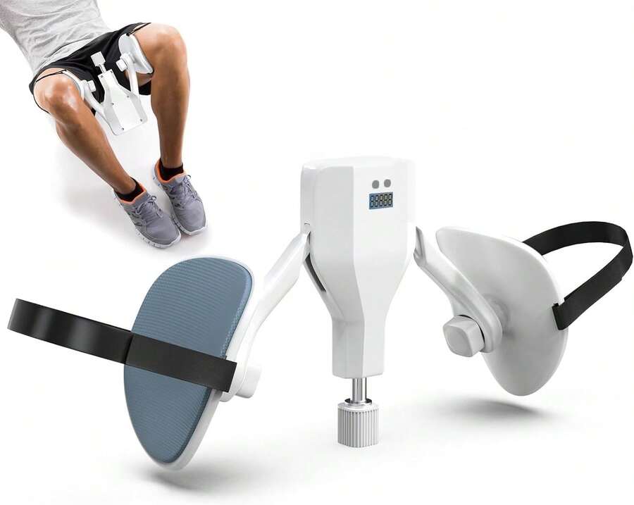 Kivsin Entrenador de Cadera Kegel,Entrenador de Cadera con Contador,Resistencia Regulable de 77 lbs,Entrenador de Suelo pélvico y Parte Interna del Muslo para Recuperación posparto y Fitness - Blanco - Ver 1