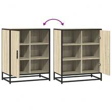 Villeneuve Credenza Rovere Sonoma 62x35x76 cm in Legno Multistrato - Marrone - Visualizzare 7