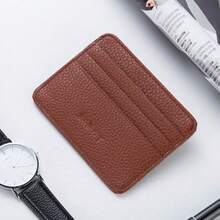 BaellerryNew Card Wallet For Men, Creative Card Sleeve With Multiple Card Positions, Short And Thin Card Wallet With Large Capacity For Women In Multiple Colors - 咖啡 - 查看 5