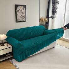 1 Piece  Sofa Cover Elastic Living Room Sofa Cover Pet Anti-Dirty Universal Sofa Protector Home Decoration Sofa Cushion Cover - Xanh rừng-2 - Xem 6