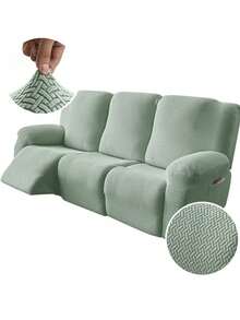 三座躺椅沙发套，弹力躺椅沙发套，柔软弹性可水洗家具及宠物保护套 - 彩色 - 查看 10
