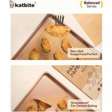 R's Katbite - Juego de 130 hojas de papel de pergamino serie equilibrada 9 x 13 pulgadas papel antiadherente para hornear suavemente papel de pergamino precortado adecuado para hornear cocinar - 9x13 pulgadas 130 piezas - Ver 4