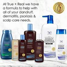 True+Real Therapeutic Plus Tar Gel Anti-Dandruff Shampoo 0.5% Coal Tar, 16 Fl Oz, Original Strength(default) - Multicolor - Ver 9