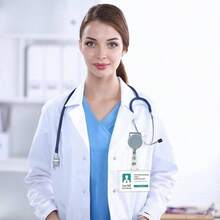 Pinza retrctil para porta credencial, Clips para credencial de nombre Clip de de tarjeta de nombre, Clip de porttil elstico para profesores, trabajadores, enfermeras, personal de oficina - Gris - Ver 5