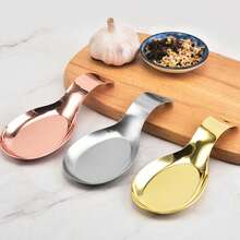 1/3pcs Stainless Steel Fish Shaped Spoon Rest, Food Clip, Hot Pot Spoon Holder Tray, Kitchen Utensil Rack, Buffet Spoon Stand Set, Christmas Gift, Back To School