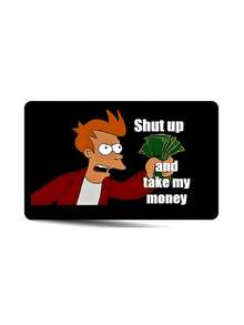 Funny "Take My Money" Credit Card Sticker Decal, Cartoon Pattern PVC Protection Film, Designed For Credit Cards, Debit Cards, Transportation Cards And Key Cards, Provides Card Protection And Personalized Decoration, With Waterproof, Scratch-Resistant, Anti-Slip, Anti-Fingerprint, And Privacy Protection Functions, Suitable For Men And Women - Multicolor - View 8