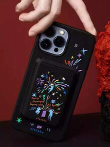 1个可爱动物造型Magsafe卡套，超薄磁性卡包，兼容苹果手机壳