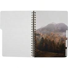 Fringe Studio - Cuaderno de pestañas grandes cuadros neutros cubierta flexible de tapa blanda 5 divisores troquelados 7.25 x 10 pulgadas 180 páginas forradas multicolor 343PA002FSC - Notas Naturalistas - Ver 4