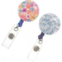 2piezas Hebilla De Insignia Decorativa Porta Credenciales Retrctiles Para Enfermeras Clips Para Credenciales Prcticos Accesorios Mdicos Porta Tarjetas De Identificacin Para - inicial - Ver 1