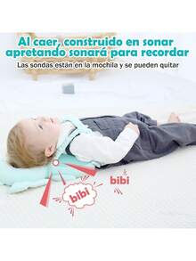 Mochila Protectora de Cabeza de Bebé, Protector de Cabeza para Bebe Protector Cabeza Niño, Almohadillas de  Ajustables para 4 a 24 Meses Bebés Caminantes (Rosa),36693876 - Rosa Pálido - Ver 6