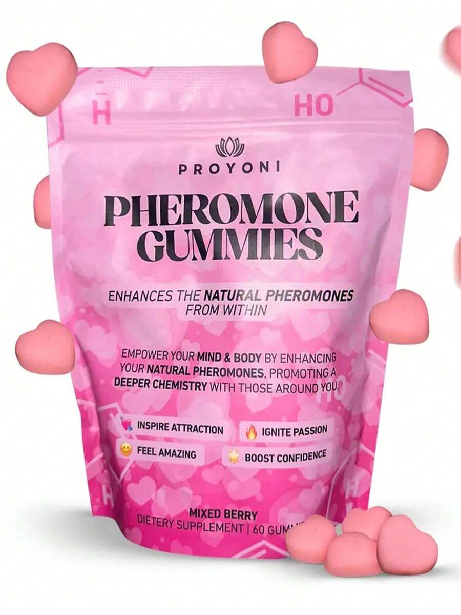 ProYoni Pheromone Gummies -Enhances Your Natural Pheromones From Within - 60 Count MixedBerry Flavor - 1 - 查看 1