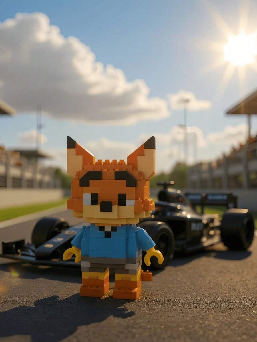 卡通人物积木玩具 - 史迪奇、狮子王 - 精细模型，适合DIY游戏、收藏、返校用品、圣诞节和生日礼物 - 彩色 - 查看 1