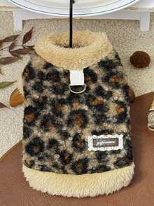 1pc Autumn/Winter Pet Sweatshirt, Cute Cat & Dog Thickened Vest, Comfortable Versatile Pet Apparel Suitable For Poodle, Teddy, Chihuahua, Maltese And Other Medium-Small Cats And Dogs For Daily, Home, And Outdoor Wear - Multicolor - View 18