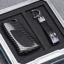 ABS Carbon Fiber Car Key Case Cover Shell Holder Keychain For Lexus UX250 UX260 Es Es350 UX200 UX250h ES200 ES300h ES350 US200 US260h 2018 - 2020 - Carbon Fiber Color - View 1