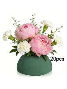 20pcs/10pcs/8pcs/1pc/2pcs/4pcs/6pcs 5.51" X 3.14" X 1.77" - Dry & Wet Floral Foam Bricks, Green Polystyrene Foam Blocks, Suitable For Flower Arranging, Plant Decor, And Craft Making