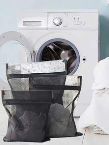 黑色网眼洗衣袋套装，文胸内衣洗衣袋，拉链洗衣网袋，适合春夏上衣，圣诞节、情人节、圣诞礼物、个性化礼物、圣诞礼物 - 彩色 - 查看 8