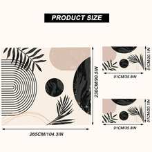 Boho Duvet Cover Queen Black Abstract Arch Sun Modern Mid Century Boho Bedding Sets For All Seasons, 3 Pieces Home Bedroom Decorations Soft Microfiber (Without Comforter) - Dark Grey - View 10