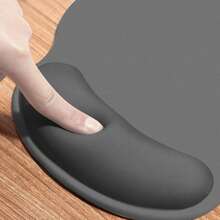 1pc Thick Non-Slip Rubber Mouse Pad With Wrist Rest, Suitable For Office Computer, Unisex, Applicable For Office, School, Gaming, Desk Accessories - one-size - View 2
