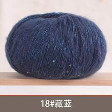 50g 450m/492yds Soft Shiny Sequin Yarn, Crochet Knitting Fluffy DIY, 40% Acrylic, 30% Mohair, 30% Rayon, Fashion Soft Lace Knitted Yarn For Sweater, Shawl, Beaded Yarn - Sequined Mahair 1 - View 17