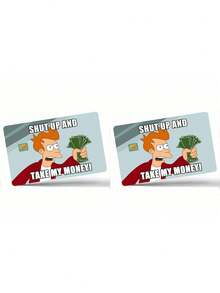 Funny "Take My Money" Card Sticker, PVC Protective Film, Suitable For Debit Cards, Personalized Bank Stickers, Decorative Creative Anti-Scratch Ultra-Thin - Retro Cassette Design, Waterproof And Scratch-Resistant Card, Key Card Holder, Wallet, Business Card Holder, Credit Card Holder, Unisex Card Case - Multicolor - View 7