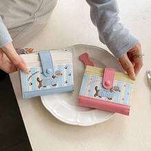 新款腊肠犬钱包 大容量短款钱包 可爱零钱包 生日礼物 女士钱包 迷你钱包 小钱包 可爱钱包 女士钱包 旅行必备证件夹 身份证夹 - 彩色 - 查看 3