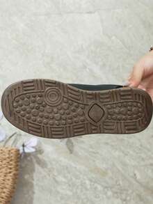 Women's Casual Sneakers, Flat, Lightweight, Comfortable For Fitness Walking And Skateboarding - Black - View 7