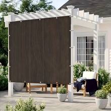Outdoor Sun Shade Netting, Fence Privacy Screen. High-Density Polyethylene Shade Net With Brass Grommets, 90% Shading Rate, UV-Resistant. Ideal For Gazebos, Outdoor Pavilions, Lawns, Dog Kennels And Outdoor Activity Areas. - Coffee Brown - View 8