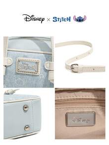 官方授权 Stitch 联名系列 Charm & Stitch 印花迷你波士顿包 - 卡通印花斜挎包，休闲时尚单肩包，生日礼物 - 彩色 - 查看 11